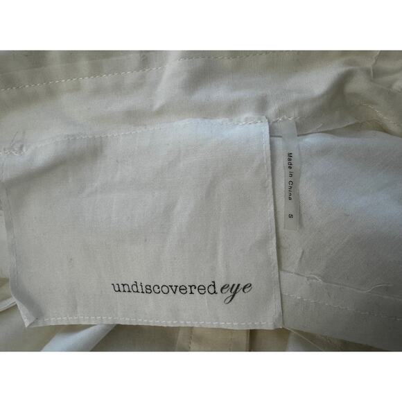 ANTHROPOLOGIE Undiscovered Eye White Poplin Oversized Shirt Dress S - Picture 7 of 7